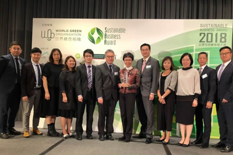 BCT Attained 2018 Sustainable Business Award by World Green Organisation